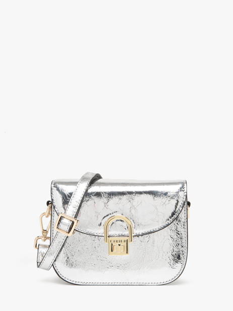 Shoulder Bag S Altair Leather Etrier Silver altair EALA081S