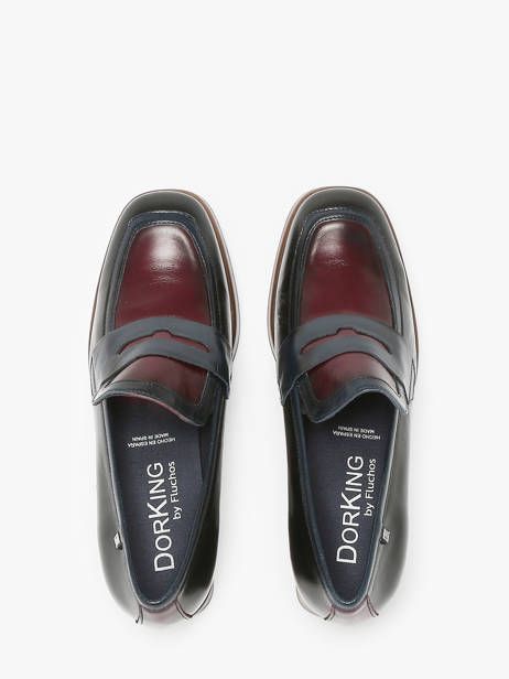 Mocassins Cristel En Cuir Dorking Multicolore women D9334 vue secondaire 3