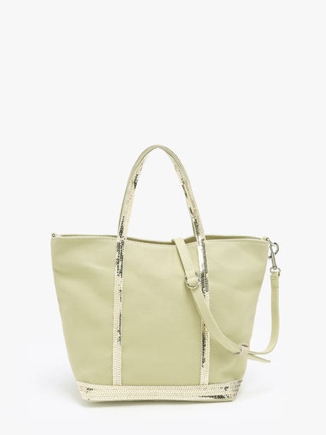 Petit Cabas Zippé Paillettes Vanessa bruno Vert cabas 1V40435 vue secondaire 4