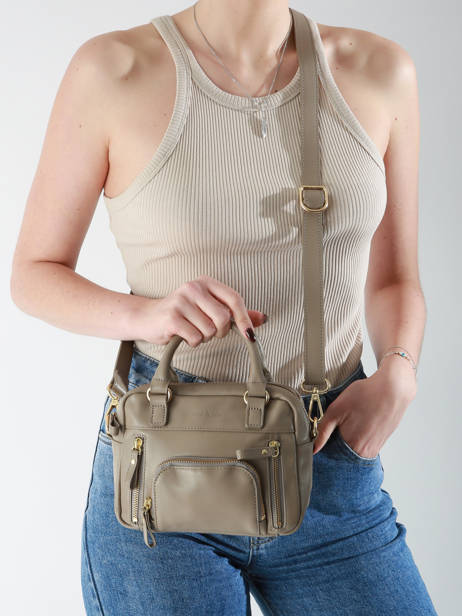 Sac Bandoulière Micro Macy Cuir Nat et nin Beige vintage MICRMACY vue secondaire 1