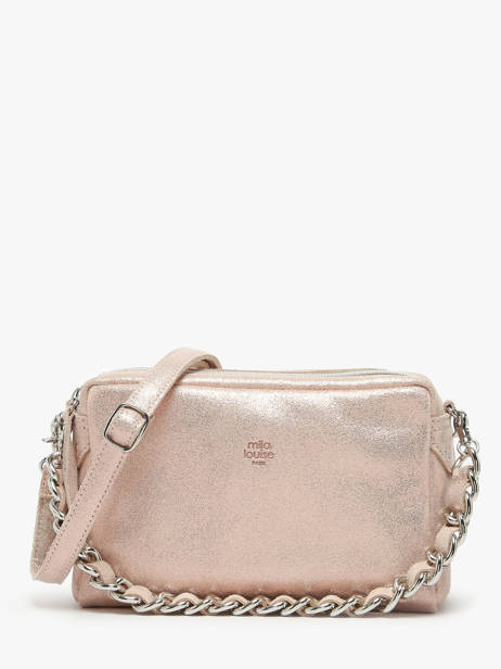 Sac Bandoulière Mama Cuir Mila louise Rose vintage 23673X