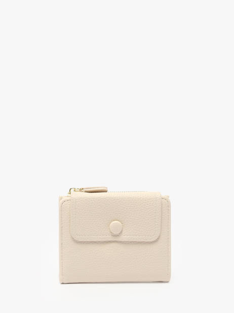 Coin Purse With Card Holder Miniprix White grained 78COK865
