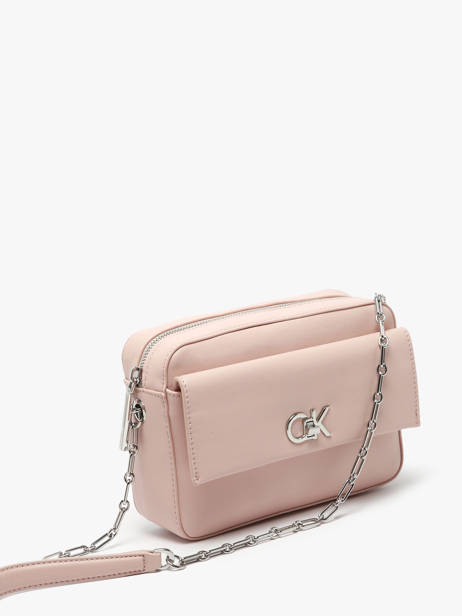 Sac Bandoulière Ck Pocket Polyester Recyclé Calvin klein jeans Rose ck pocket K613089 vue secondaire 2