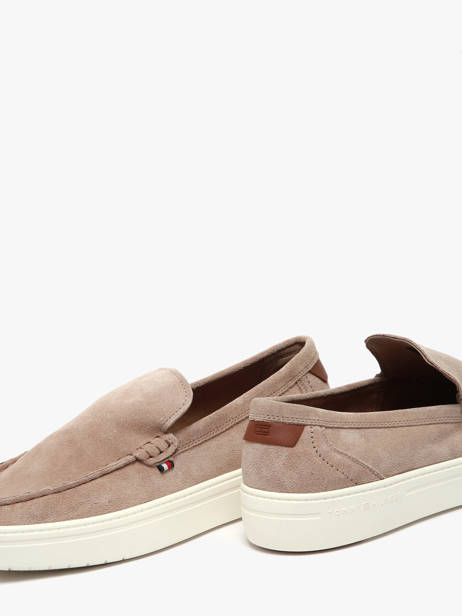 Mocassins En Cuir Tommy hilfiger Beige men 5354AFE vue secondaire 2