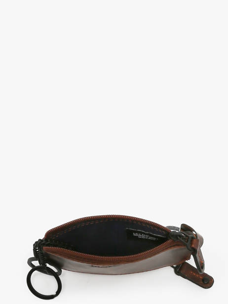 Coin Purse With Key Ring Leather Maverick Brown the original MAVTO059 other view 1