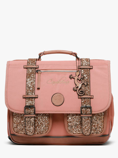 Cartable Enfant 2 Compartiments Cameleon Rose vintage fantasy CA38