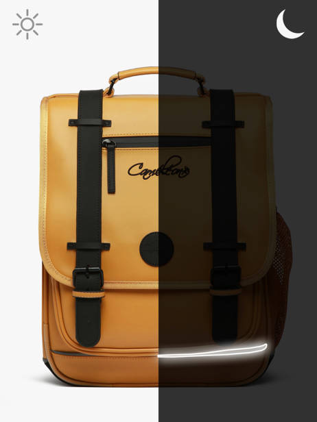 Sac à Dos Vintage North 2 Compartiments Cameleon Jaune vintage north SD39 vue secondaire 7