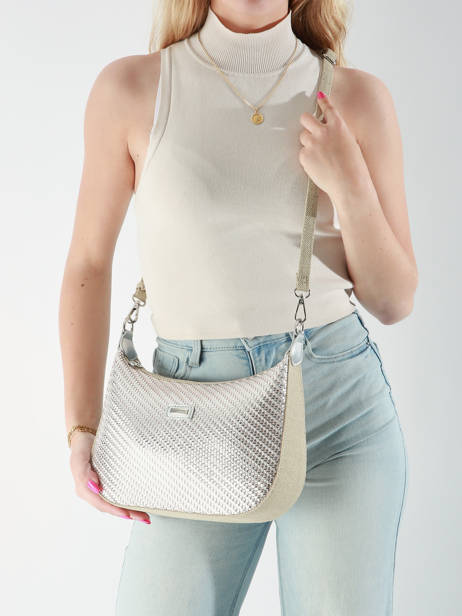 Sac Bandoulière Moana Les tropeziennes Argent moana TZ02 vue secondaire 1