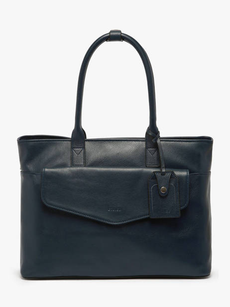 Porte Documents Flandres 3 Compartiments + Pc 15'' Cuir Etrier Bleu flandres EFLA823B