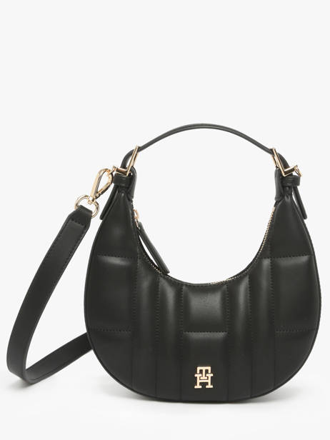 Sac Porté épaule Th Feminine  Polyurethane Tommy hilfiger Noir th feminine  AW17635
