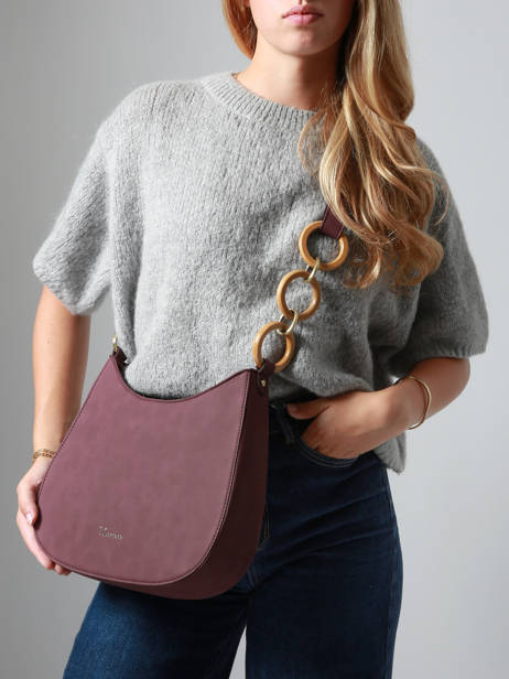 Sac Bandoulière Heliconia Woomen Violet heliconia WHEL01 vue secondaire 1