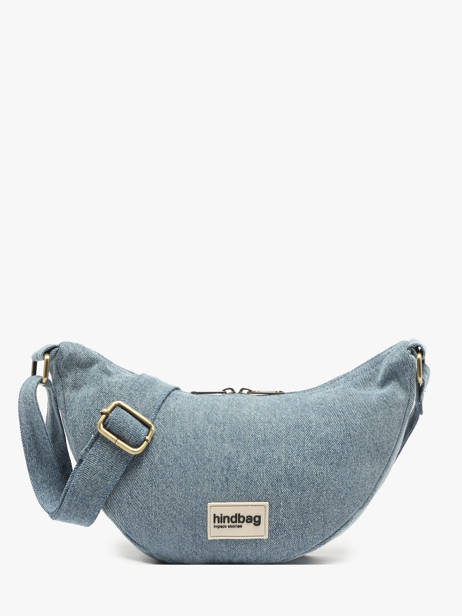 Sac Bandoulière Denim Coton Hindbag Bleu denim DE