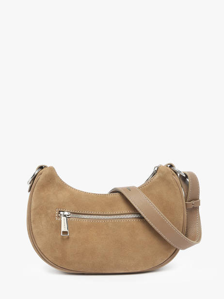 Sac Bandoulière Suede Cuir Lancaster Beige suede 81 vue secondaire 4