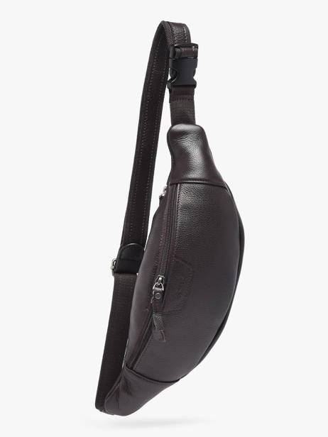 Sac Banane Flandres Cuir Etrier Marron flandres EFLA735M vue secondaire 2