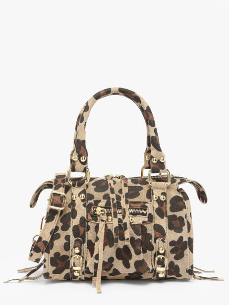 Sac Bandoulière Velvet Leopardo Cuir Milano Beige velvet leopardo VL24093