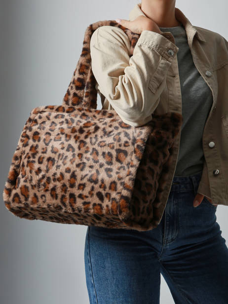 Sac Porté épaule A4 Fur David jones Marron fur CM7878 vue secondaire 1