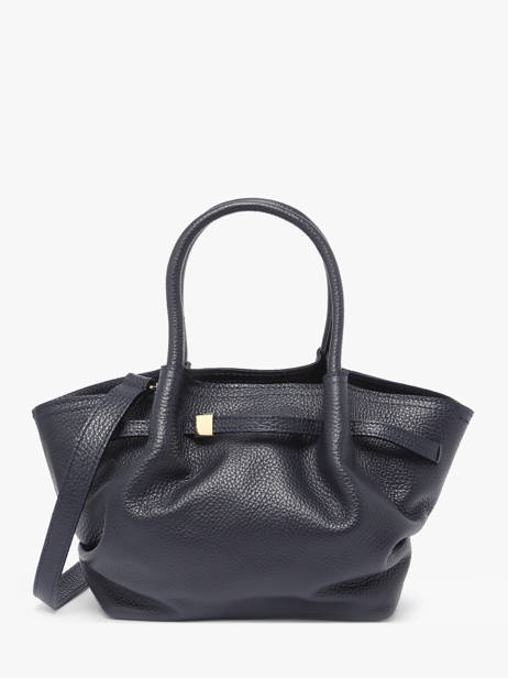 Sac à Main Caviar Cuir Milano Bleu caviar CA25063