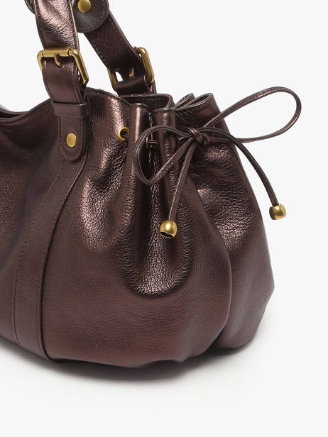 Sac Porté épaule Gun Metal Cuir Gerard darel Marron gun metal DCS01446 vue secondaire 5