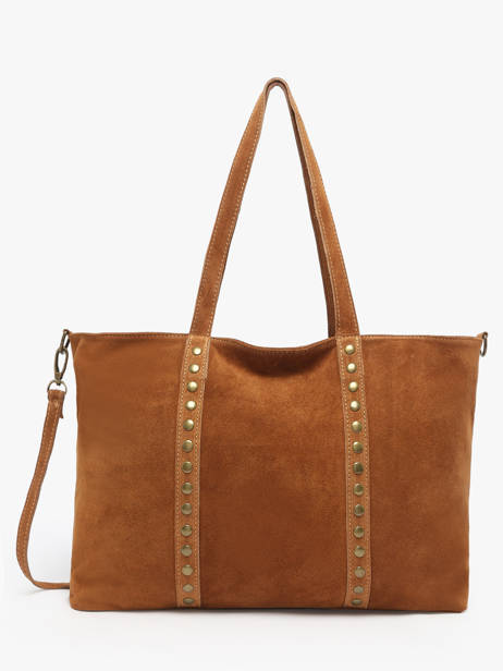 Shoulder Bag Velvet Leather Milano Brown velvet VE24113