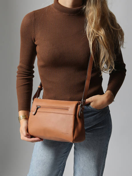 Sac Bandoulière Confort Cuir Hexagona Marron confort 466744 vue secondaire 1