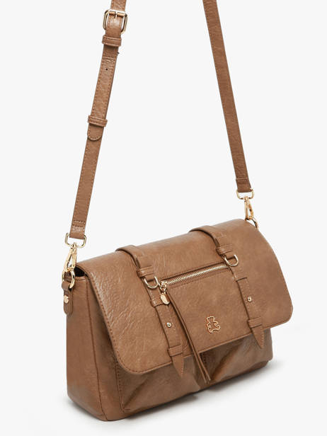 Sac Bandoulière Bride Lulu castagnette Marron bride ZAYANN vue secondaire 2