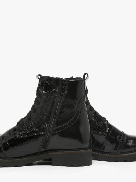 Bottines En Cuir Myma Noir women 8607 vue secondaire 3