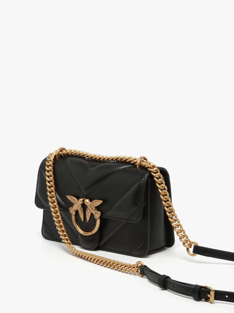 Sac Bandoulière Love Bag Icon Pinko Noir love bag icon 4550A2OS vue secondaire 2