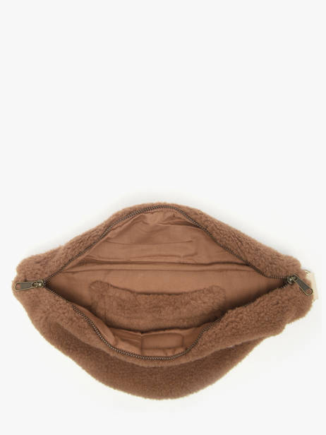 Sac Banane Hindbag Marron teddy TE vue secondaire 4