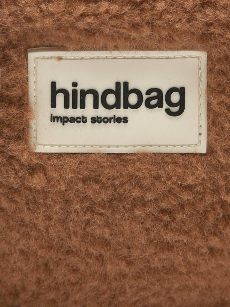 Porte-monnaie Hindbag Marron teddy TE vue secondaire 3