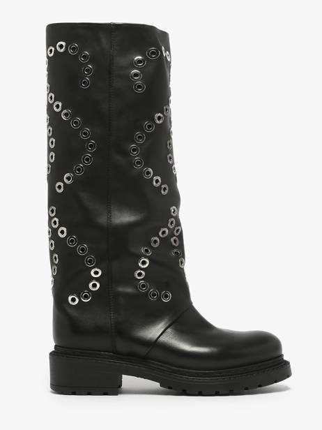 Bottes En Cuir Metisse Noir women MA2071