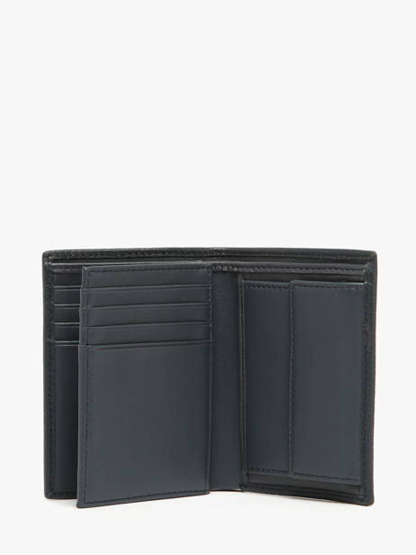 Porte-cartes Porte-monnaie Cuir Hugo boss Bleu grained HLG416N vue secondaire 2