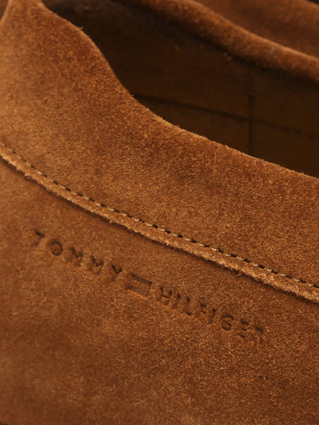 Mocassins En Cuir Tommy hilfiger Marron men 5789GVQ vue secondaire 3
