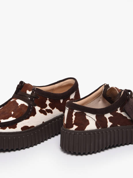 Chaussures Derbies Plateforme En Cuir Clarks Marron women 26186666 vue secondaire 2