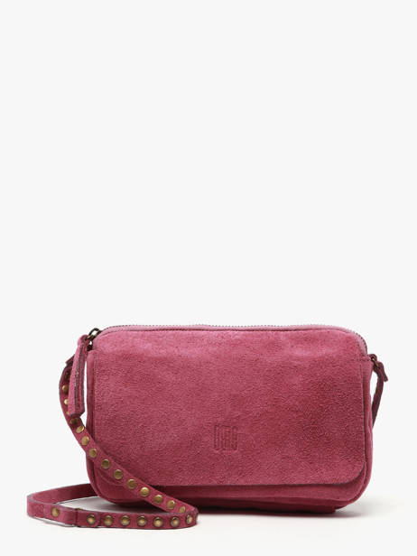 Shoulder Bag Leather Biba Pink leather BET12L