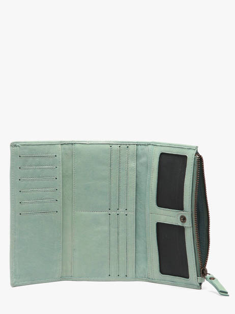 Leather Heritage Wallet Biba Blue heritage POR4L other view 1