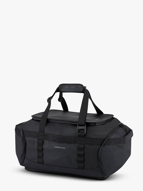 Cabin Duffle Bag Backpack Backpack Kapten and son Black backpack LISBOMDU other view 2
