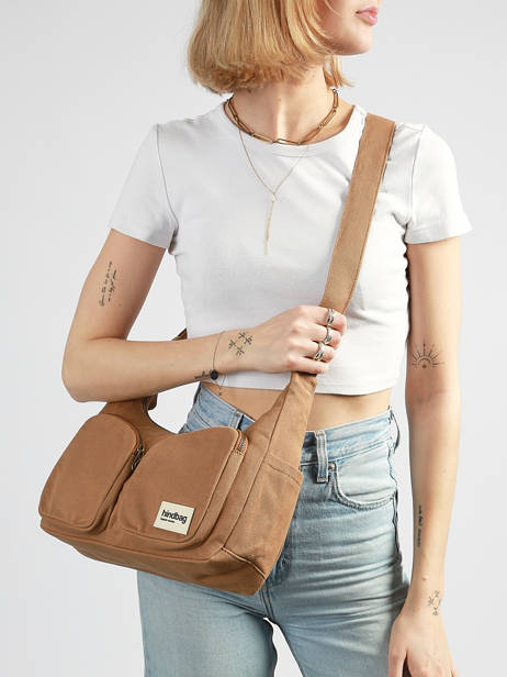 Shoulder Bag Best Seller Cotton Hindbag Brown best seller EMILE other view 1